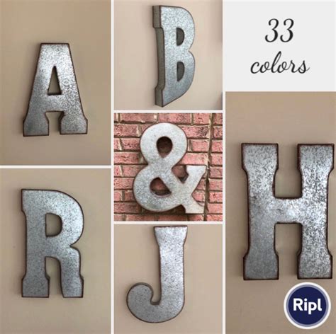 Metal Letters Wall Decor 